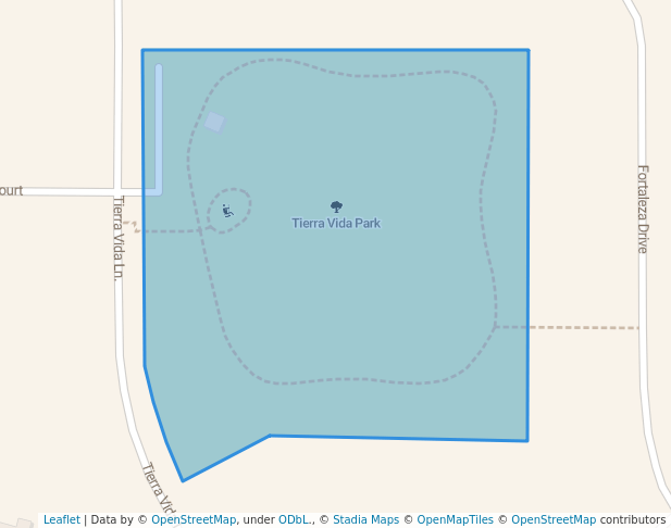 walking in Tierra Vida Park map in Pasco