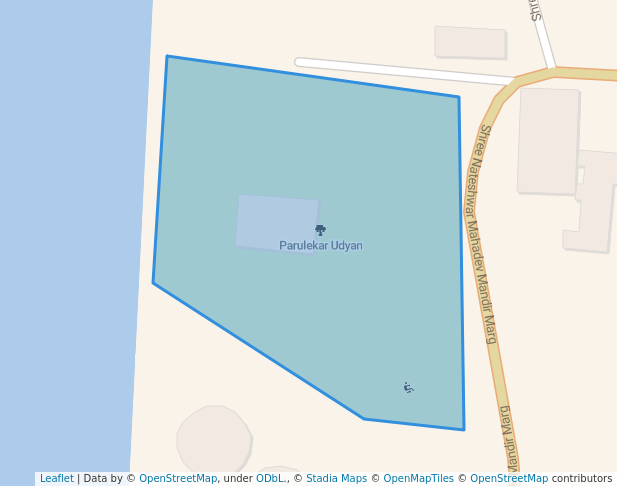 walking in Parulekar Udyan map in Thane