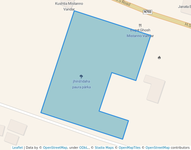 walking in ঝিনাইদহ পৌর পার্ক map in Jhenaidah