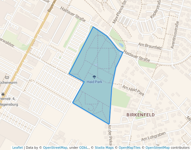 Haid Park in Neutraubling | Map and Routes