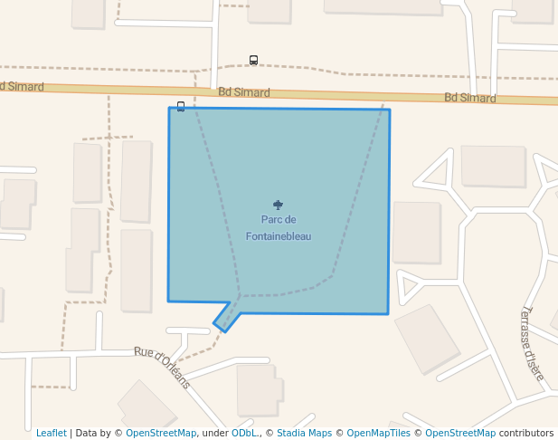 walking in Parc de Fontainebleau map in Saint-Lambert