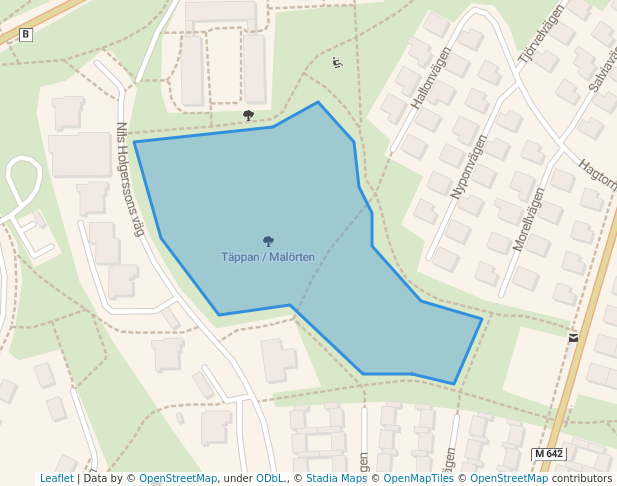 walking in Täppan / Malörten map in Trelleborg