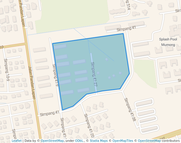 walking in Taman Pangsa map in Kuala Belait