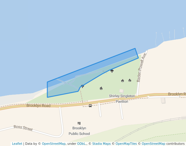 walking in Brooklyn Park Conservation Reserve map in Brooklyn