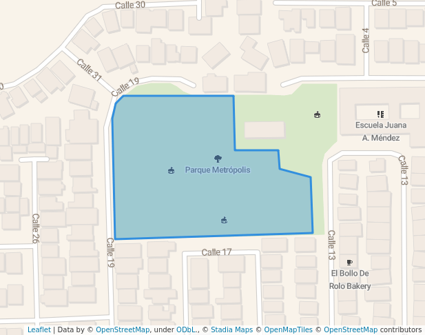 walking in Metropolis Baseball Park map in Carolina