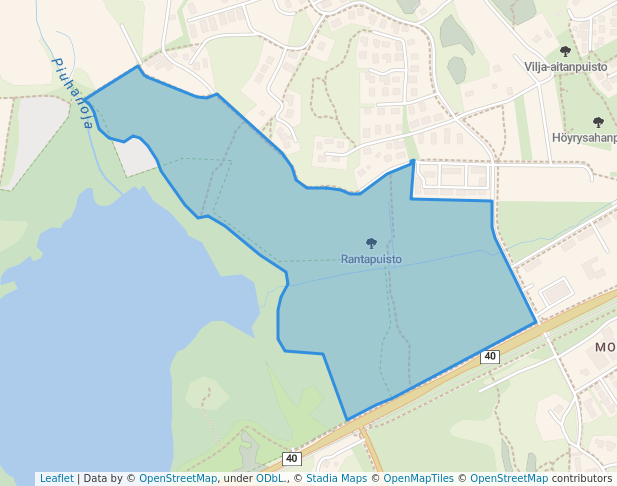 Rantapuisto in Raisio | Map and Routes