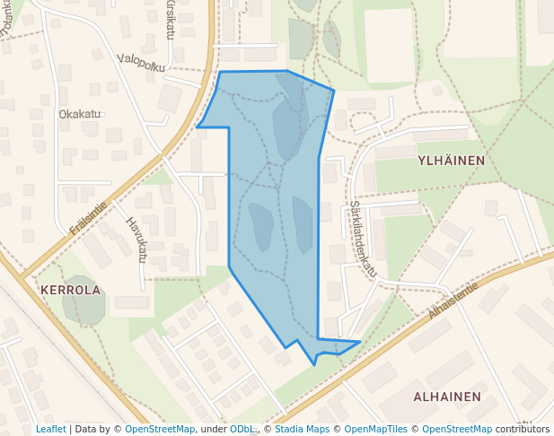 Kerrolanpuisto in Raisio | Map and Routes