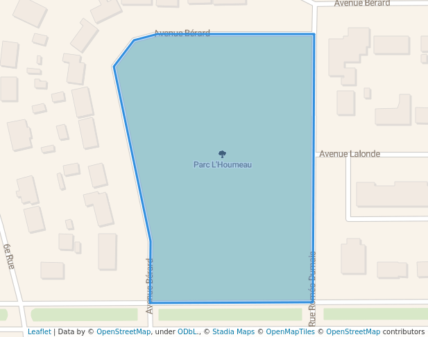 walking in Parc L'Houmeau map in Val-d'Or