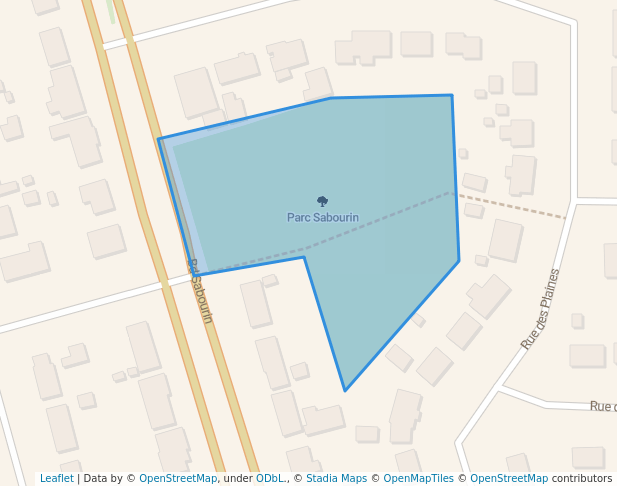 walking in Parc Sabourin map in Val-d'Or