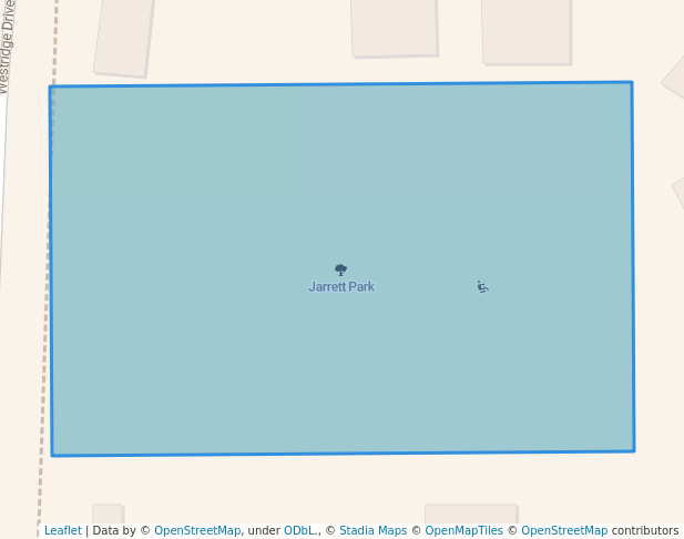 walking in Jarrett Park map in Bozeman