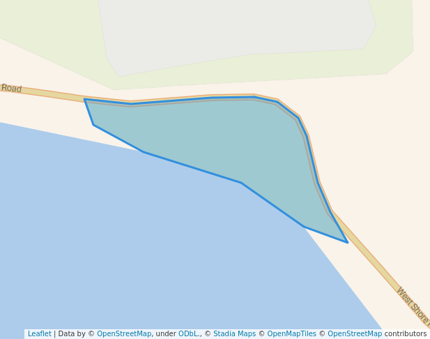 walking in White's Beach map in South Hero