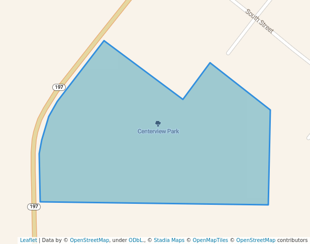 walking in Centerview Park map in Celina