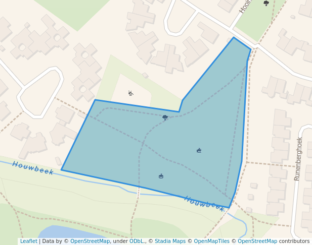 walking in Sportveld map in Enschede