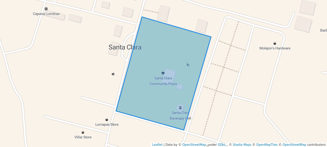 walking in Santa Clara Community Plaza map in Santa Clara