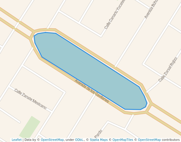 walking in Segundo Parque map in Playa del Carmen