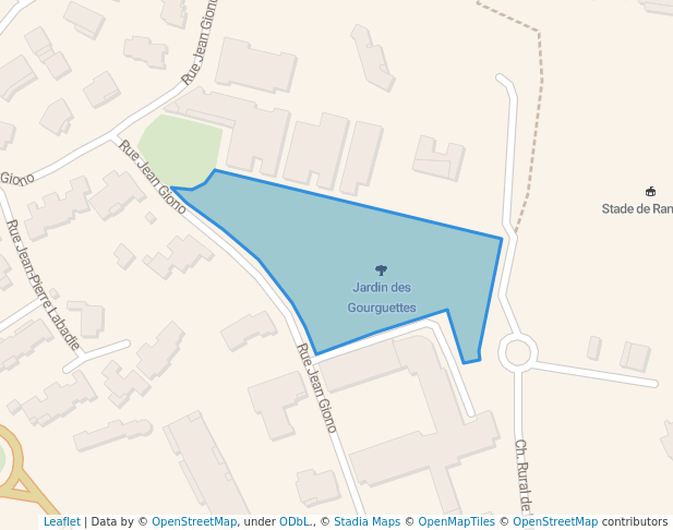 walking in Jardin des Gourguettes map in Cannes