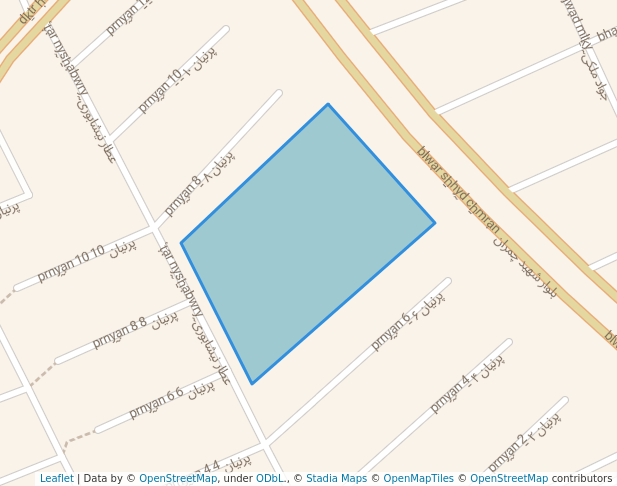 walking in شهید چمران map in Andimeshk