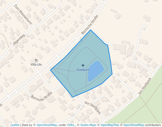 walking in Stadtpark map in Haldensleben