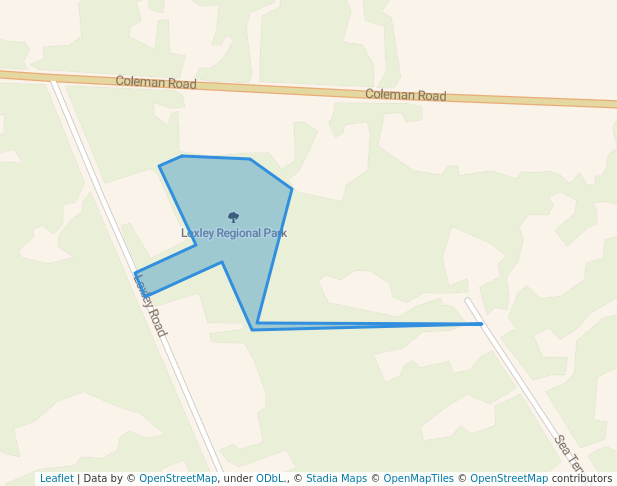 walking in Loxley Regional Park map in Courtenay