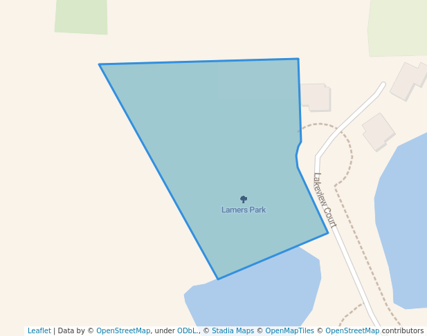 walking in Lamers Park map in Homer Glen