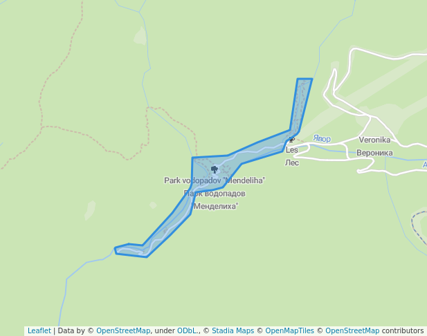 Парк водопадов "Менделиха"