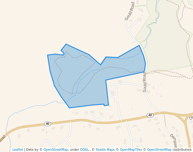 walking in Picking Conservation Land West map in Westford