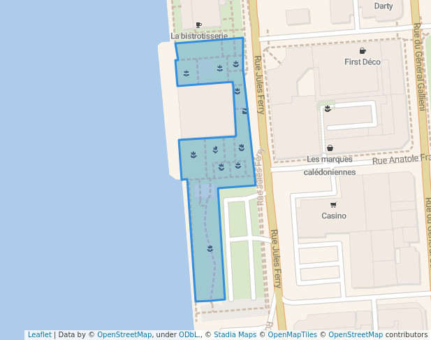 Espace vert de la garre maritime intérieure