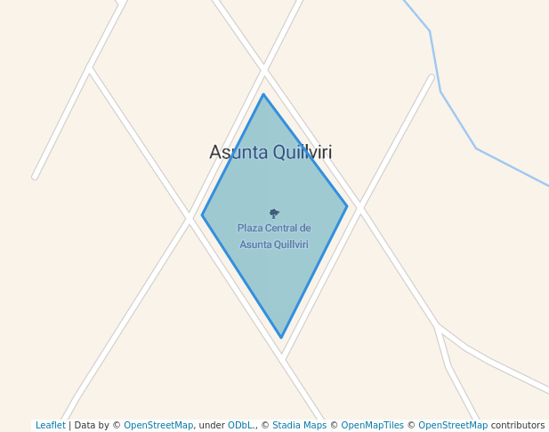 walking in Plaza Central de Asunta Quillviri map in El Alto