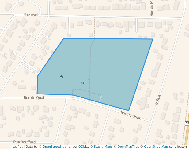 walking in Parc Blouin map in Val-d'Or