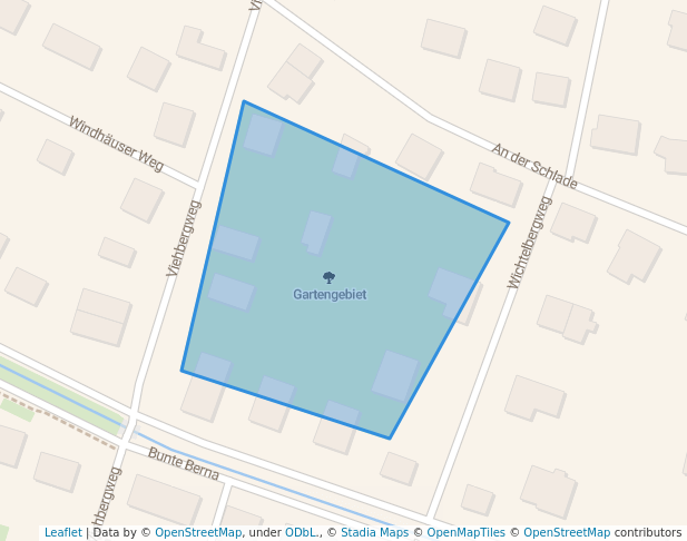 walking in Gartengebiet map in Kassel