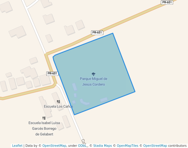 walking in Parque Miguel de Jesús Cordero map in Tanamá