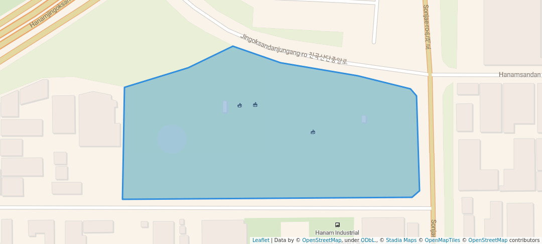 walking in 하남공원 map in Gwangju