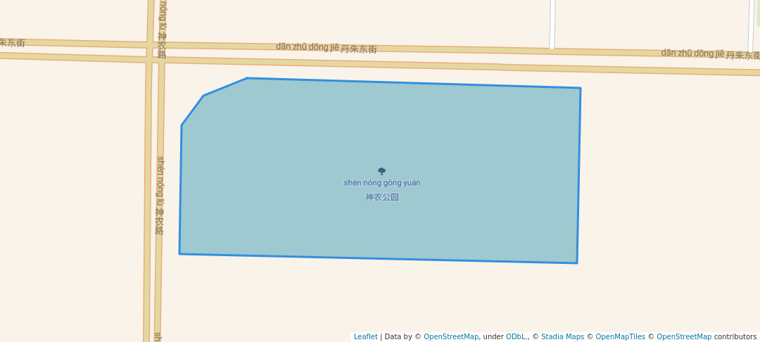 walking in 神农公园 map in Chang Zhi Shi