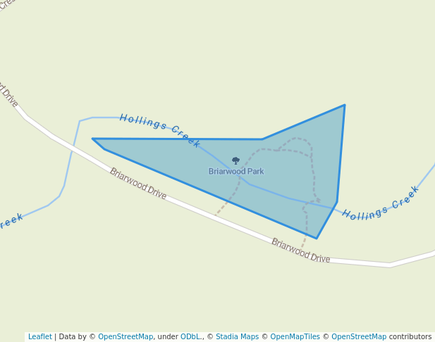 walking in Briarwood Park map in Mill Bay