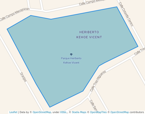 walking in Parque Heriberto Kehoe Vicent map in Veracruz