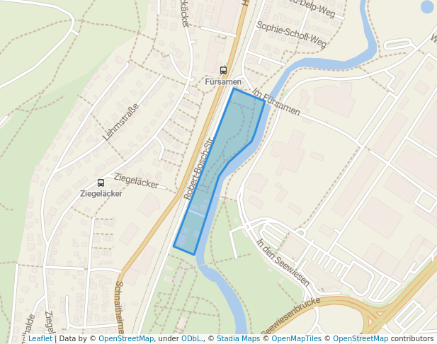 walking in Kleiner Brenzpark map in Heidenheim an der Brenz