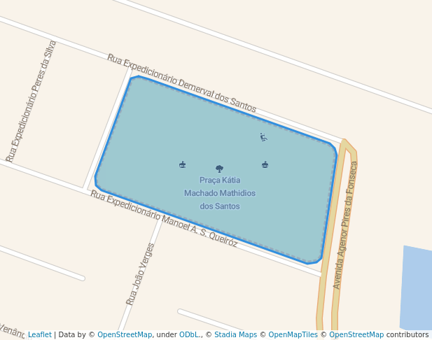 walking in Praça Kátia Machado Mathidios dos Santos map in Guaratinguetá