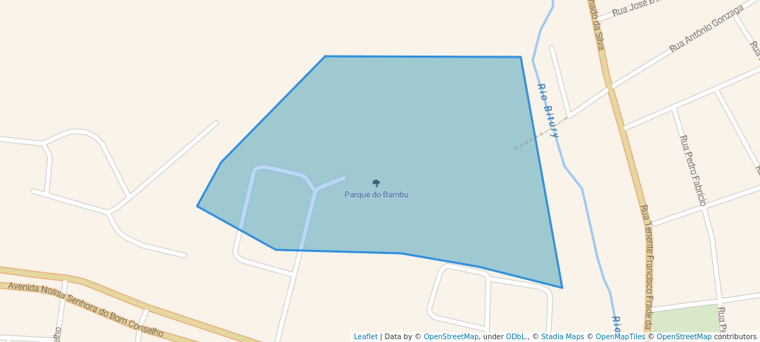 walking in Parque do Bambu map in Belo Jardim