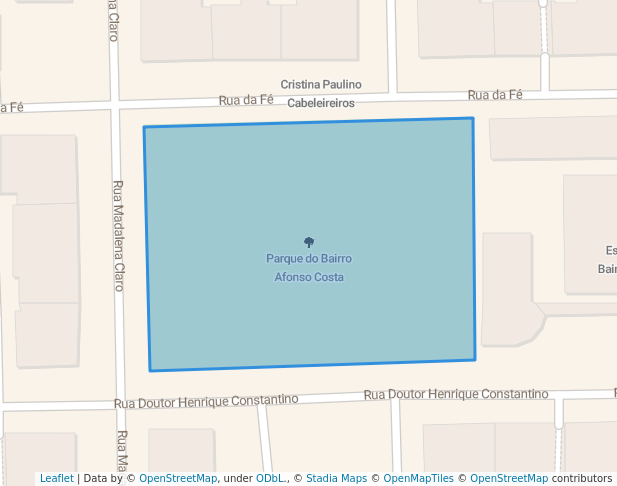 walking in Parque do Bairro Afonso Costa map in Setúbal