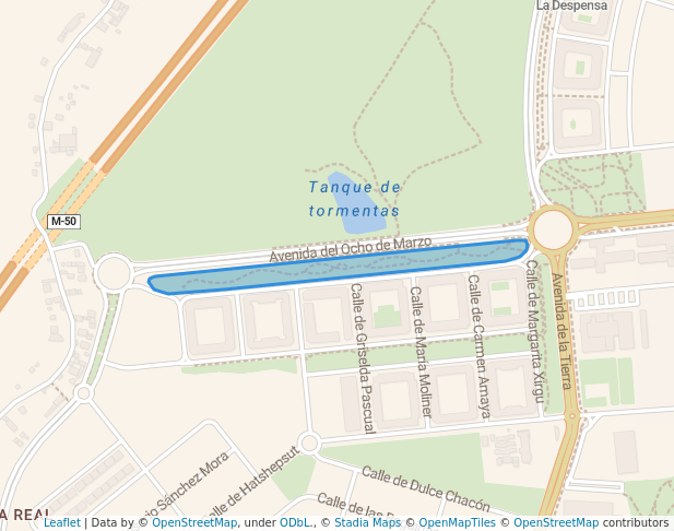 walking in Parque lineal de la Luna map in Rivas-Vaciamadrid