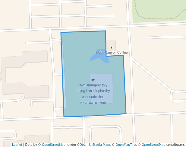 สวนสมุนไพรไทย หลังกรมการแพทย์