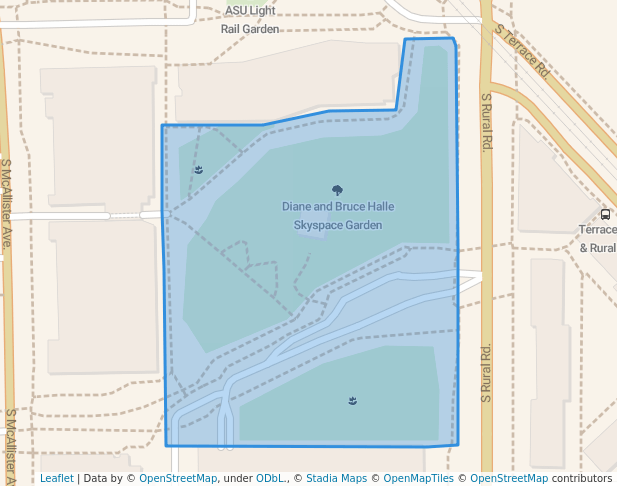 Diane and Bruce Halle Skyspace Garden