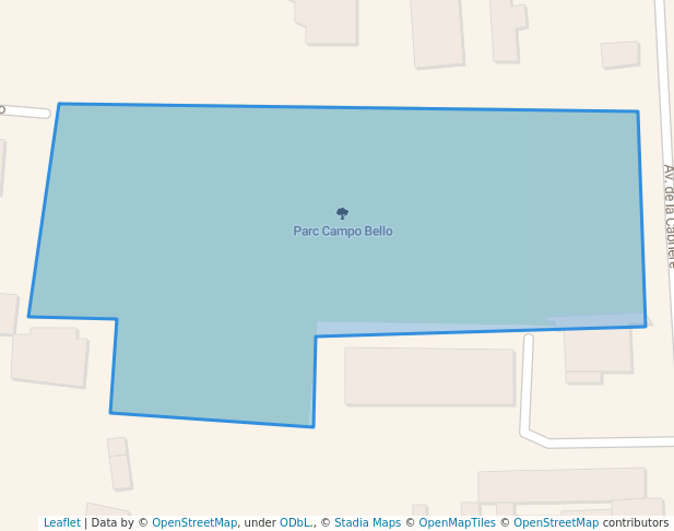 walking in Parc Campo Bello map in Avignon