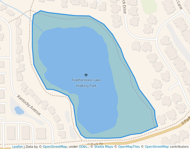 walking in Featherstone Lake Walking Park map in Savage