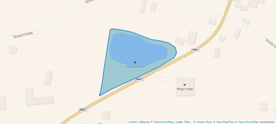 walking in Parcul copiilor map in Găești