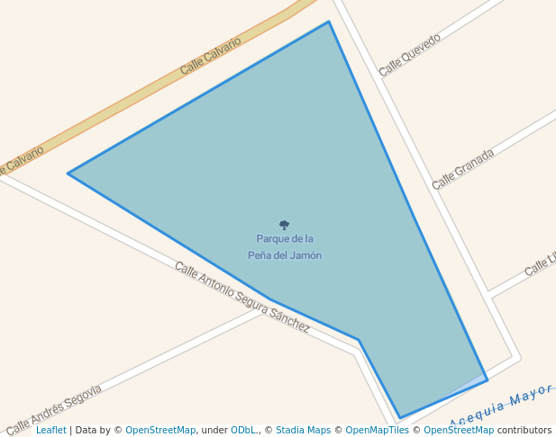 walking in Parque de la Peña del Jamón map in Espinardo