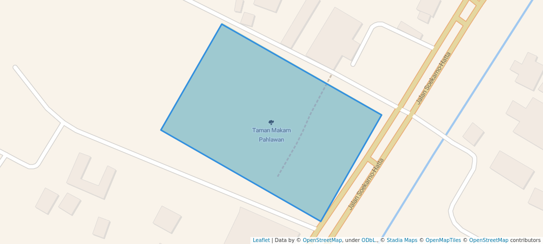 walking in Taman Makam Pahlawan map in Bangkalan