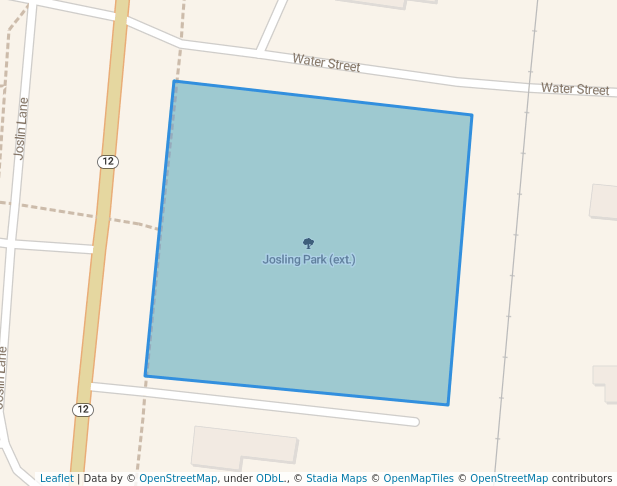 walking in Josling Park (ext.) map in Oxford