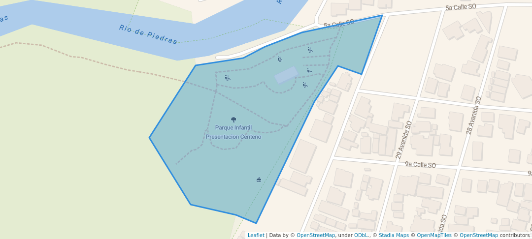 walking in Parque Infantil Presentacion Centeno map in San Pedro Sula