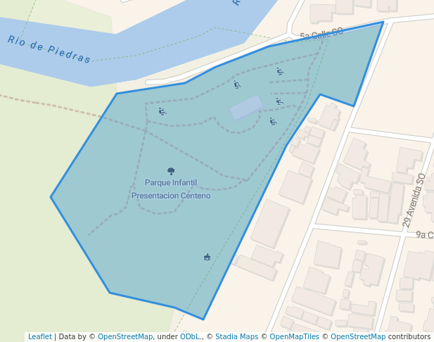 walking in Parque Infantil Presentacion Centeno map in San Pedro Sula